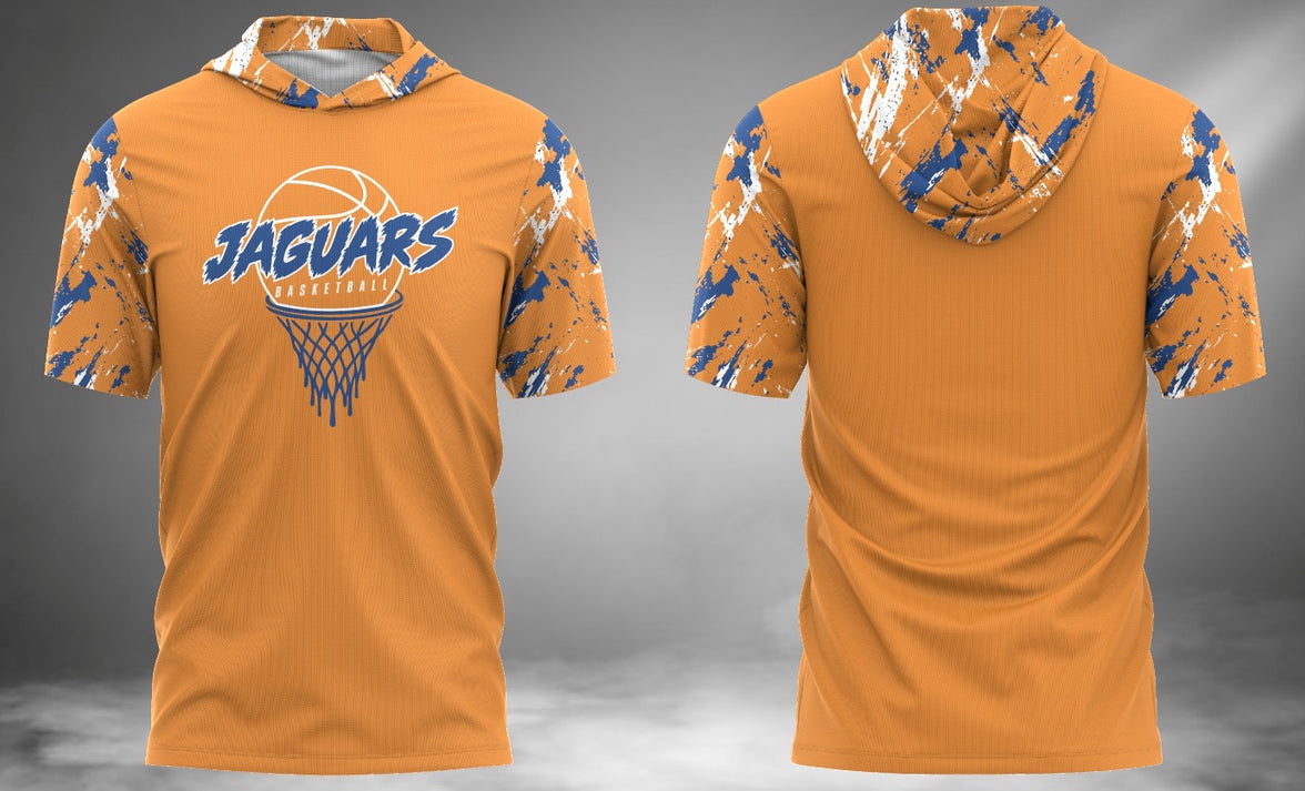 Jaguars Basketball Short Sleeve Hoodie Tee
