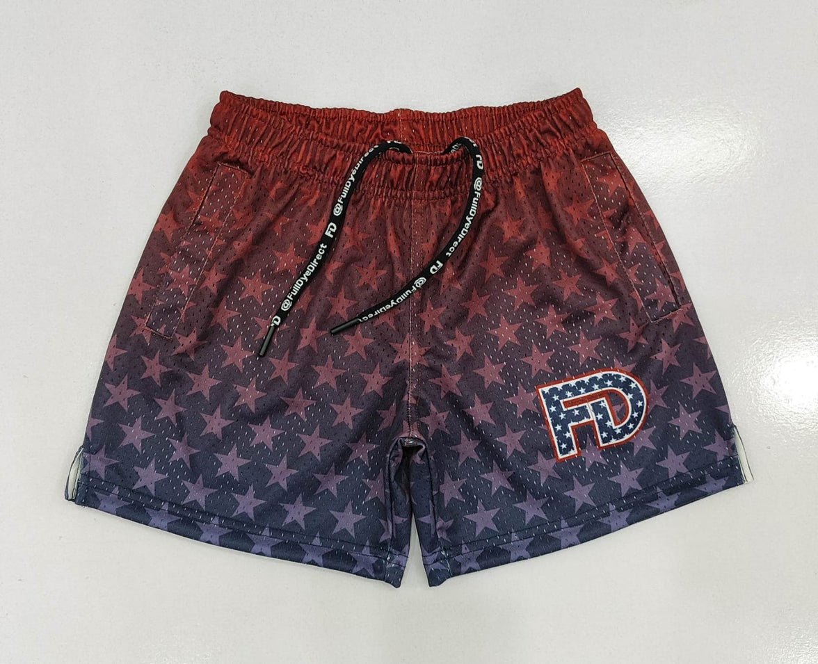 🇺🇸 Stars & Stripes – 5” Inseam Shorts