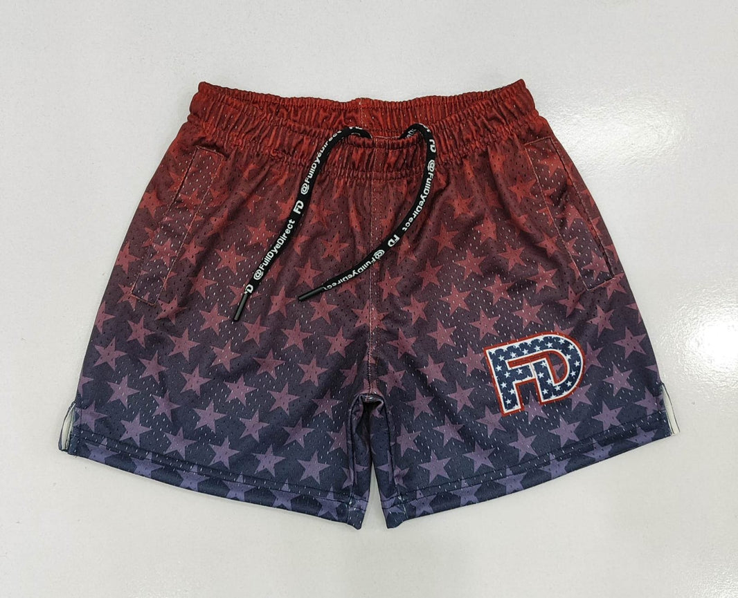 🇺🇸 Stars & Stripes – 5” Inseam Shorts