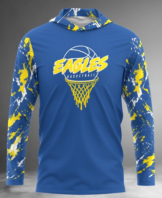 Eagles Basketball Long Sleeve Hoodie Tee