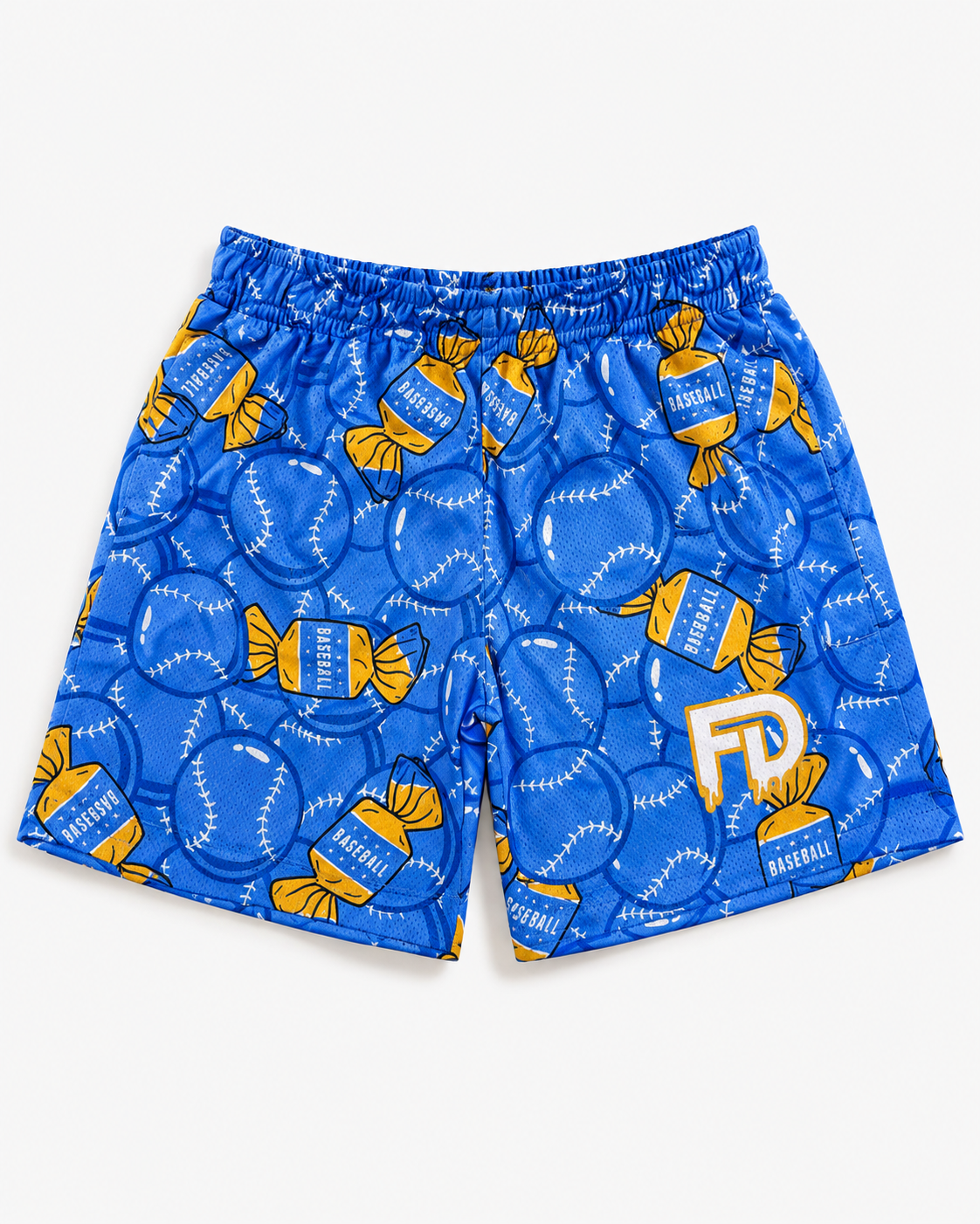 FD Blue Bubble Gum Bombs Shorts – 5” Inseam