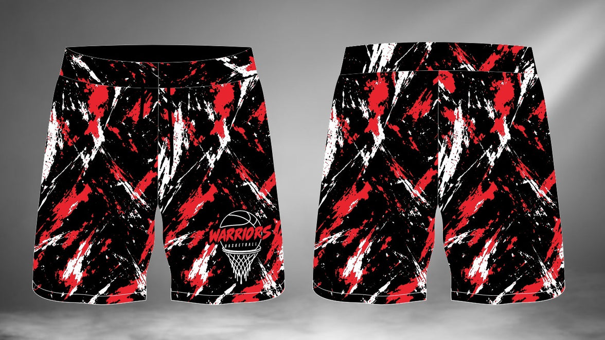 Warriors Basketball Sublimated Shorts