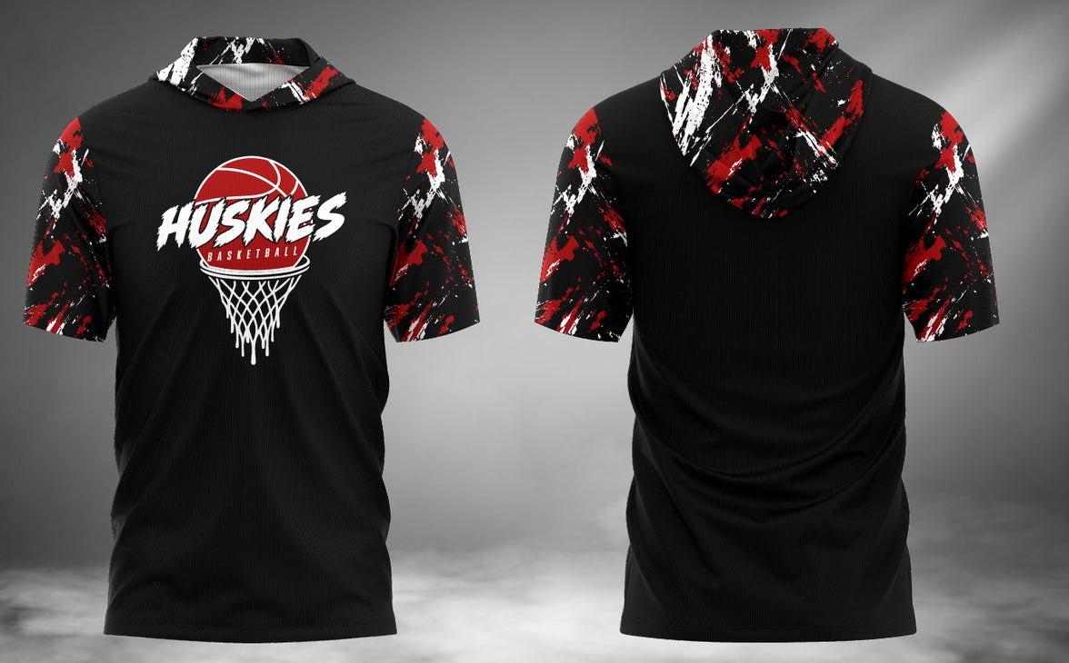 Huskies Basketball Short Sleeve Hoodie Tee