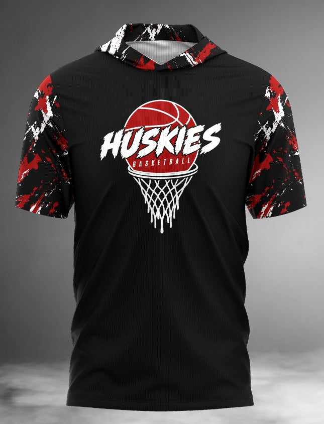 Huskies Basketball Short Sleeve Hoodie Tee