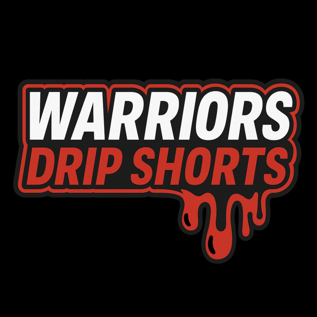 Warriors Sublimated Drip Shorts – SmoothFlex Performance (Swim Trunk Feel)