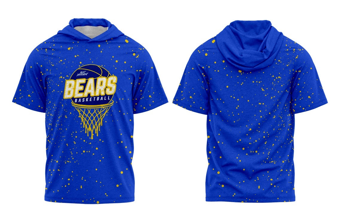 CYB Bears Basketball Short Sleeve Hoodie Tee