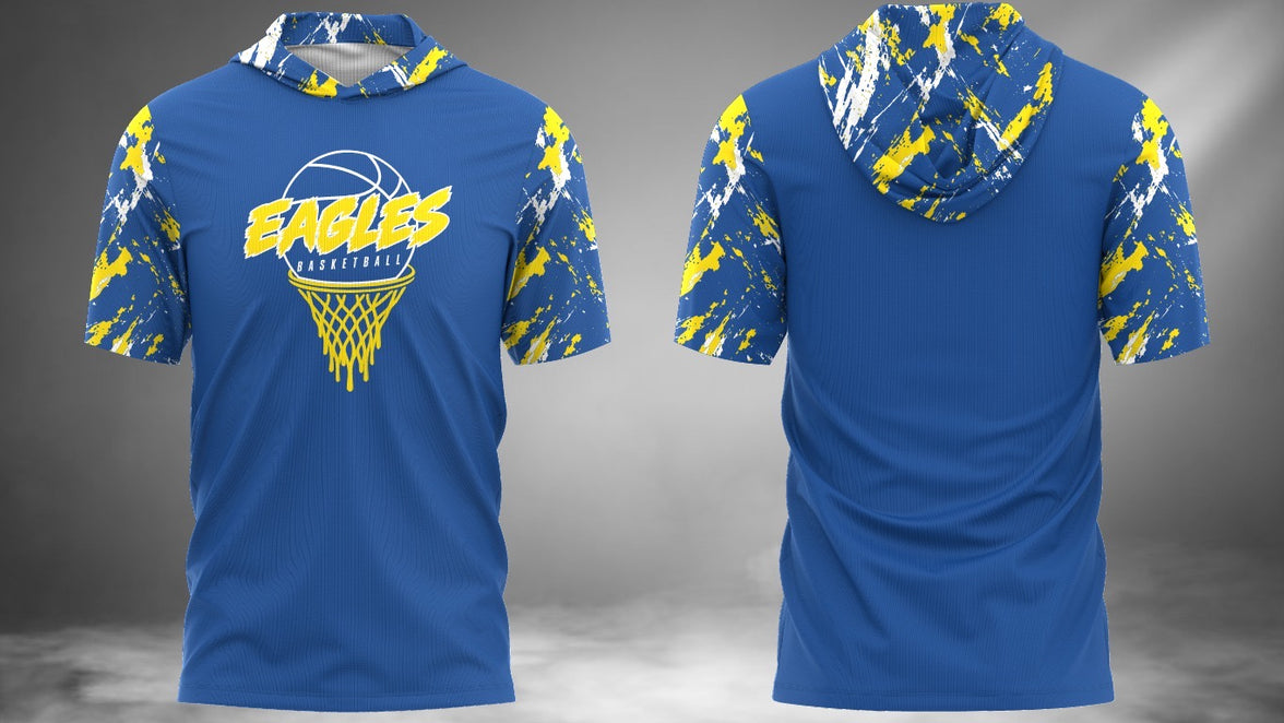 Eagles Basketball Short Sleeve Hoodie Tee