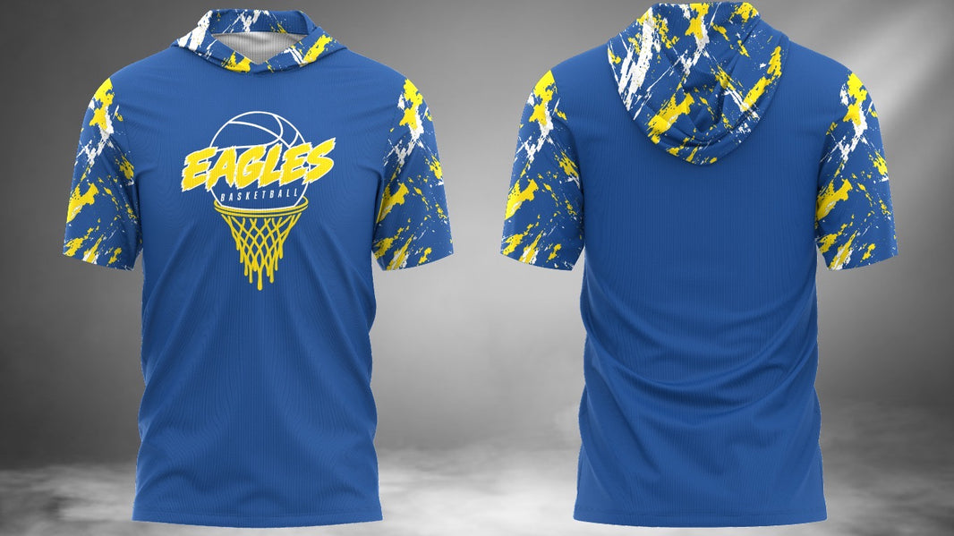 Eagles Basketball Short Sleeve Hoodie Tee