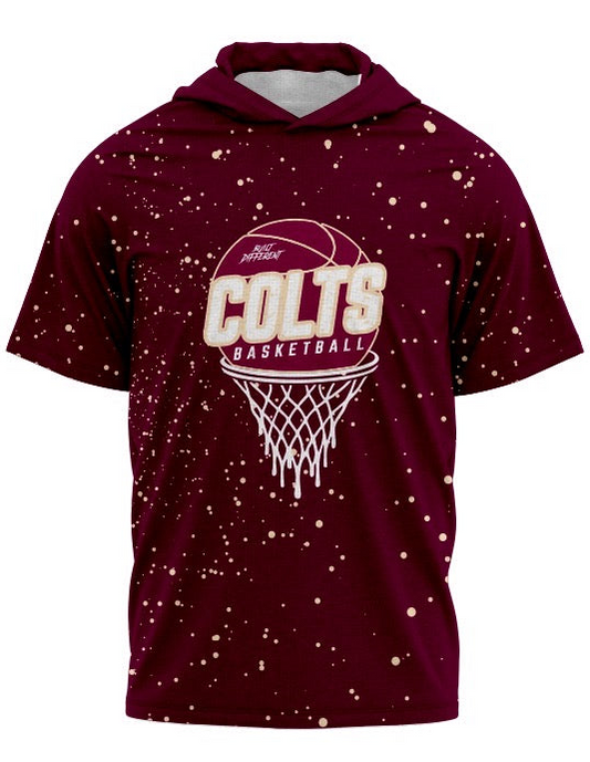 CYB Colts Basketball Short Sleeve Hoodie Tee