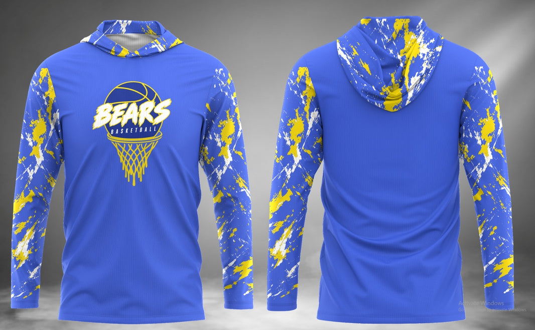 Bears Basketball Long Sleeve Hoodie Tee