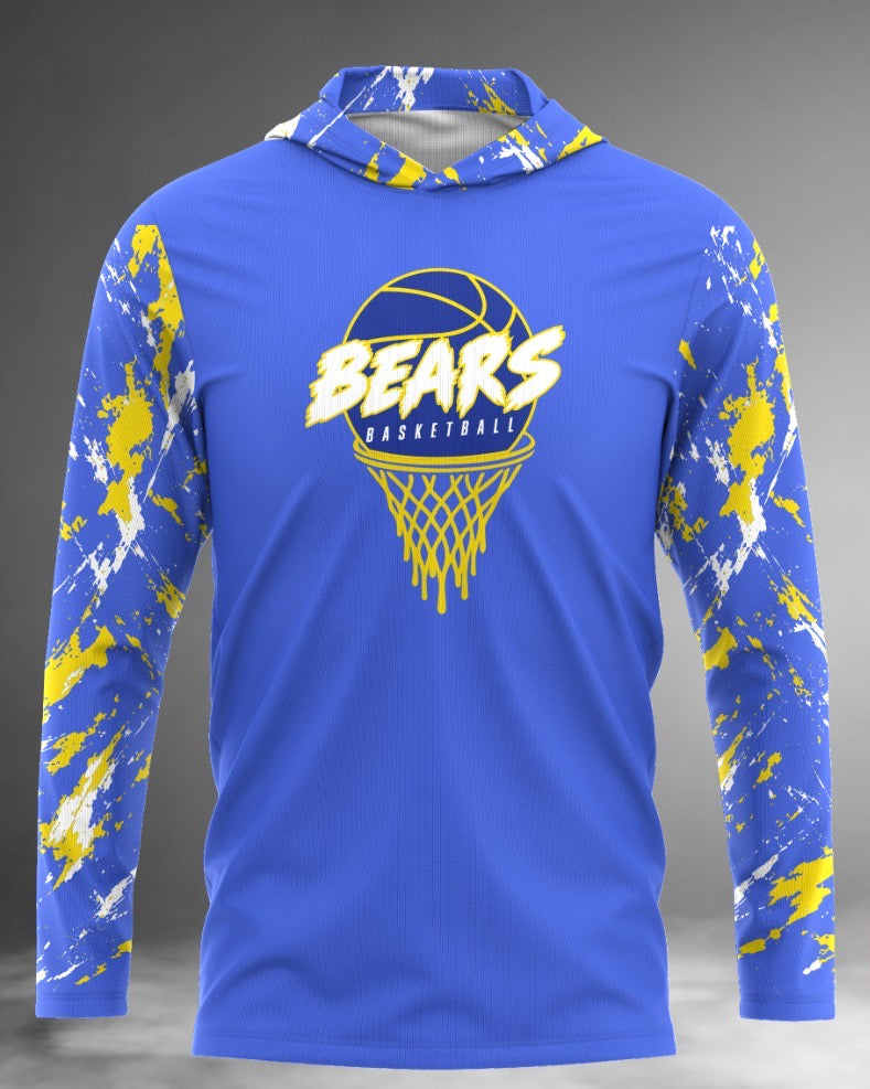 Bears Basketball Long Sleeve Hoodie Tee