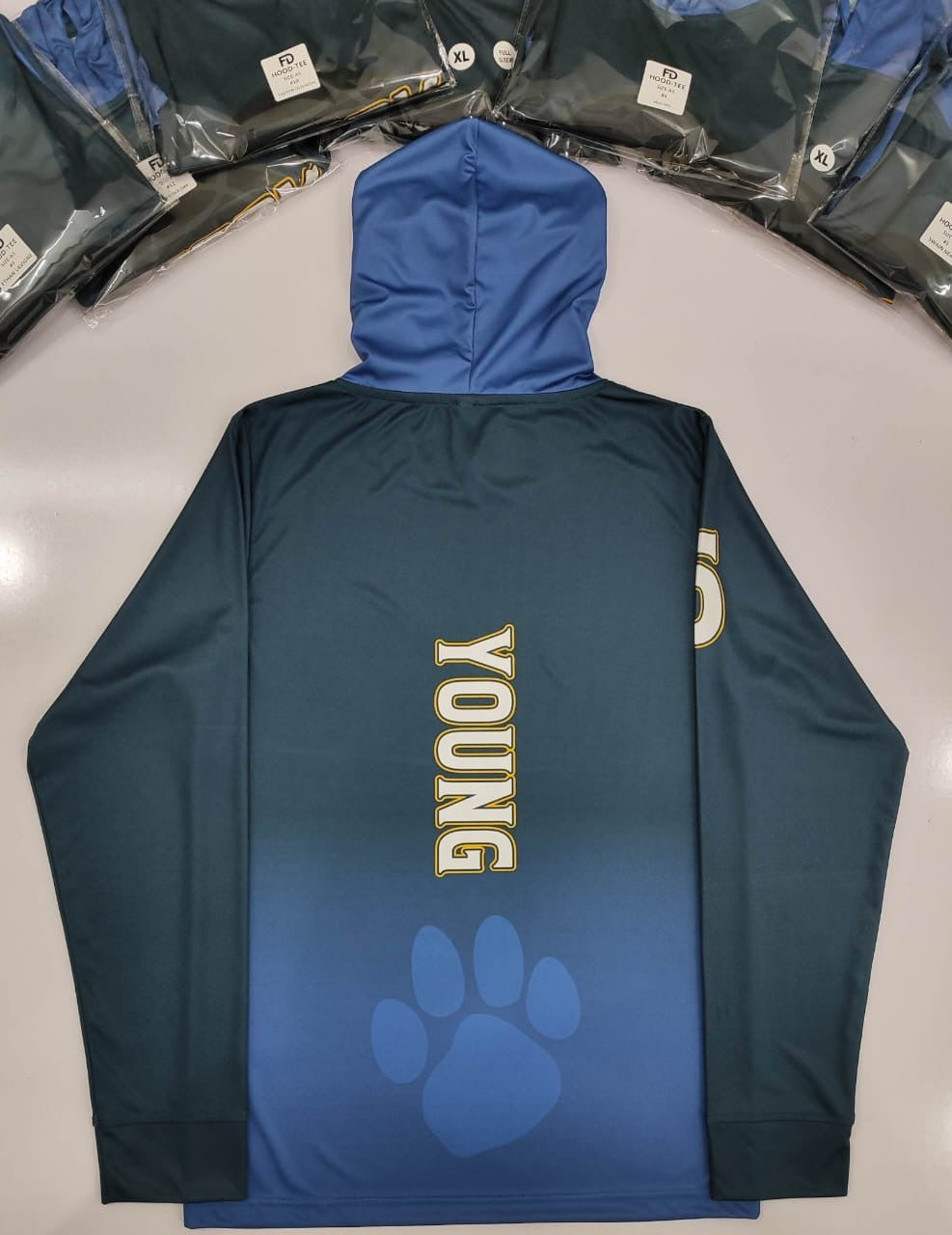🔥 Custom Hoodie Tees | Fully Sublimated Performance Hooded Shirts