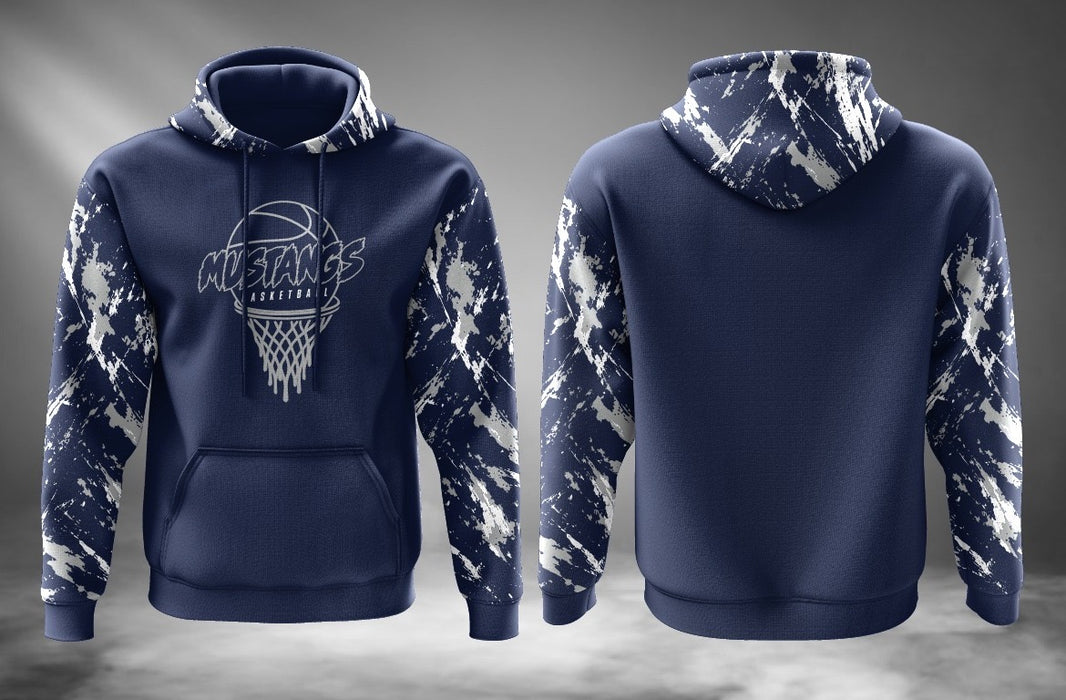 Mustangs Baseketball Fleece Hoodie