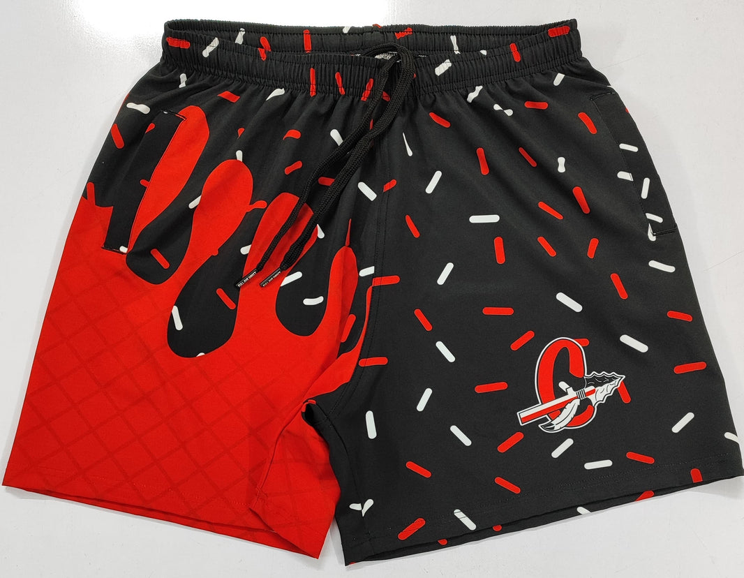 Warriors Sublimated Drip Shorts – SmoothFlex Performance (Swim Trunk Feel)