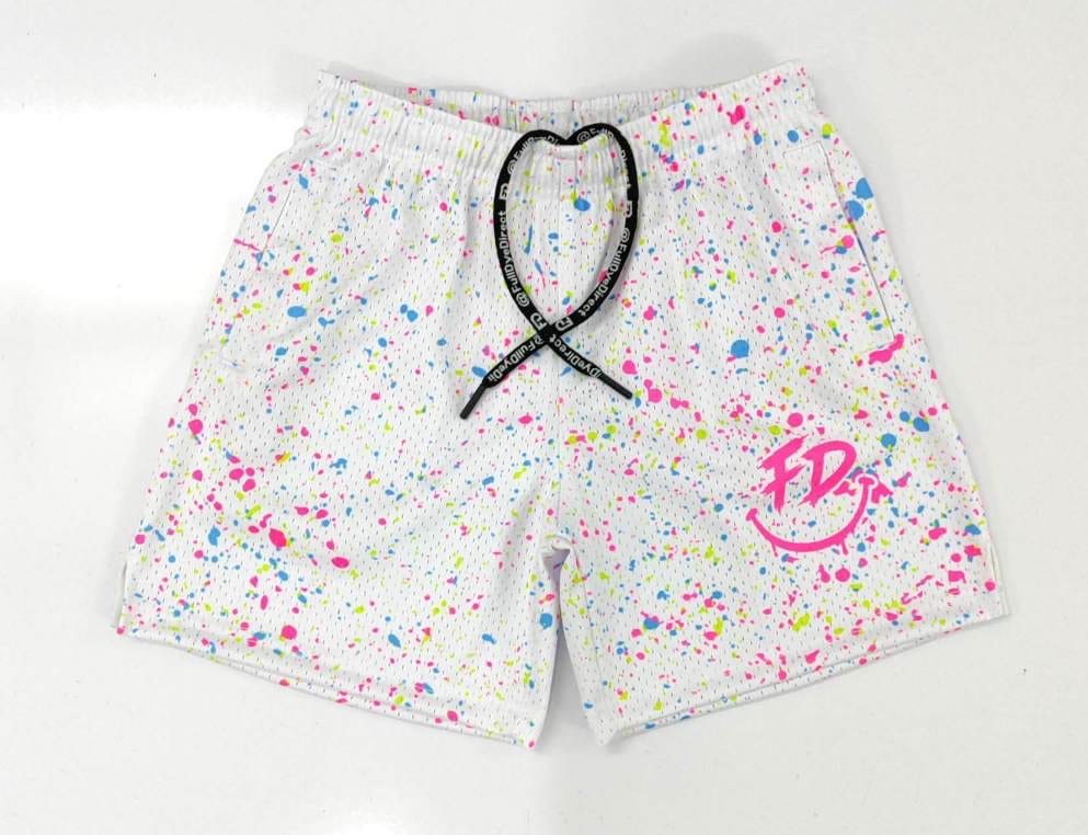 Splatterstorm - Whiteout Drip Shorts – 5” Inseam