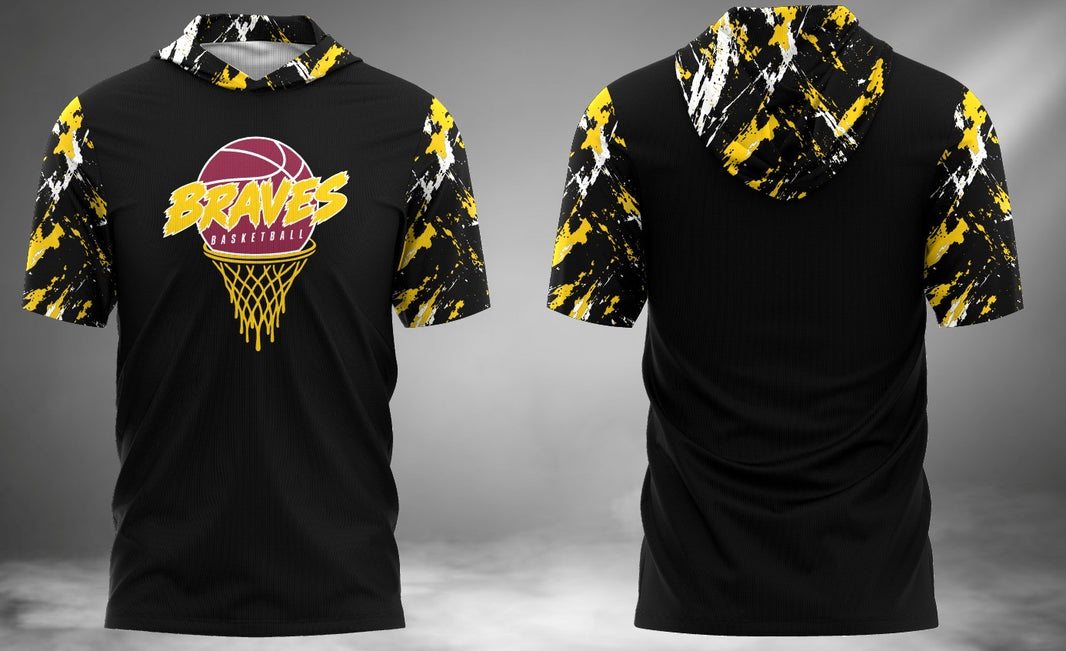 Braves Basketball Short Sleeve Hoodie Tee