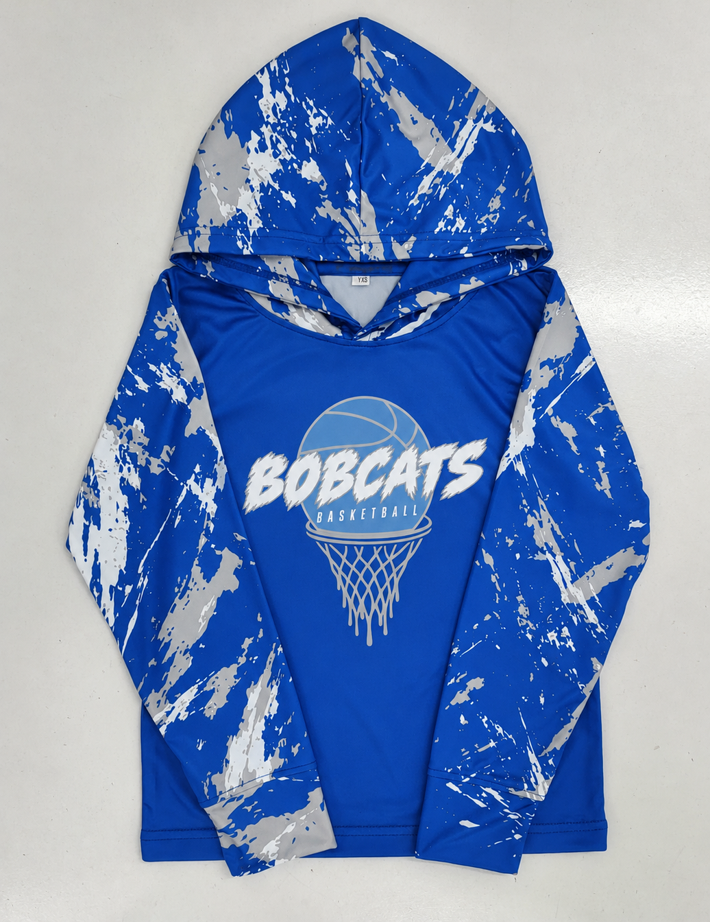 Bobcats Basketball Long Sleeve Hoodie Tee