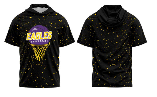CYB Eagles Basketball Short Sleeve Hoodie Tee
