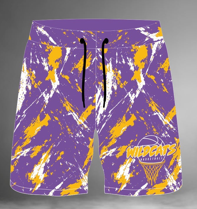 Wildcats Basketball Sublimated Shorts