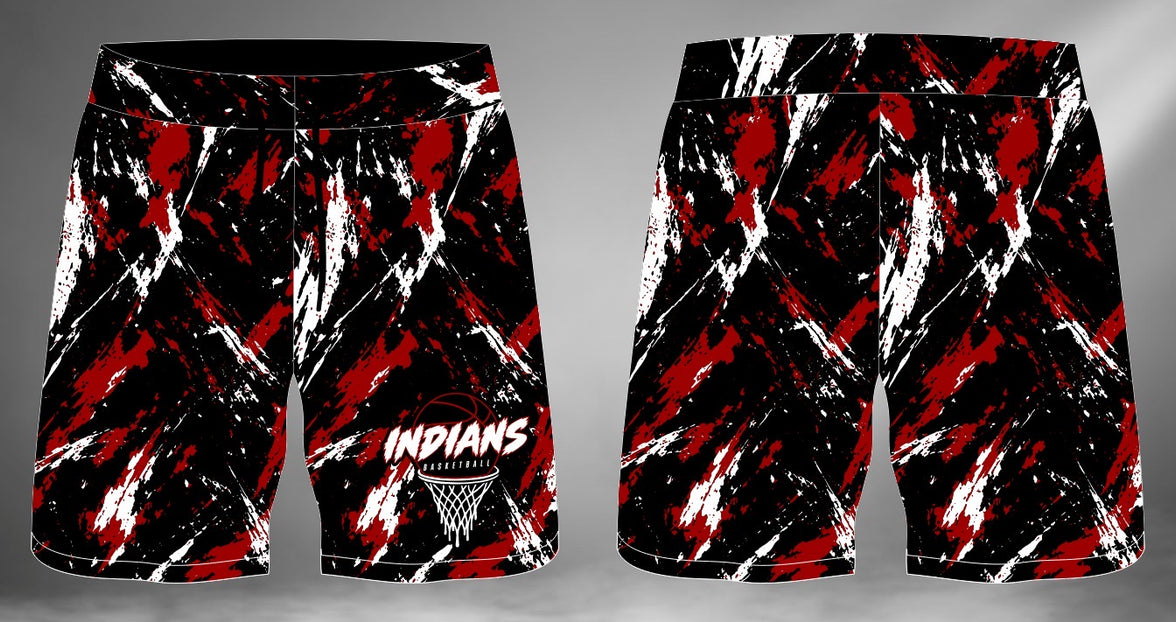 Indians Basketball Sublimated Shorts