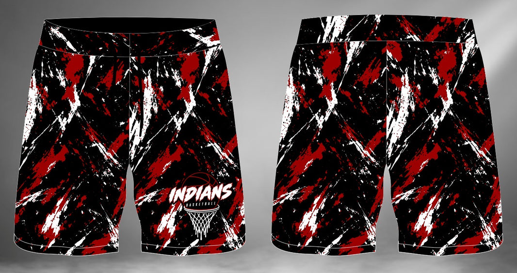 Indians Basketball Sublimated Shorts