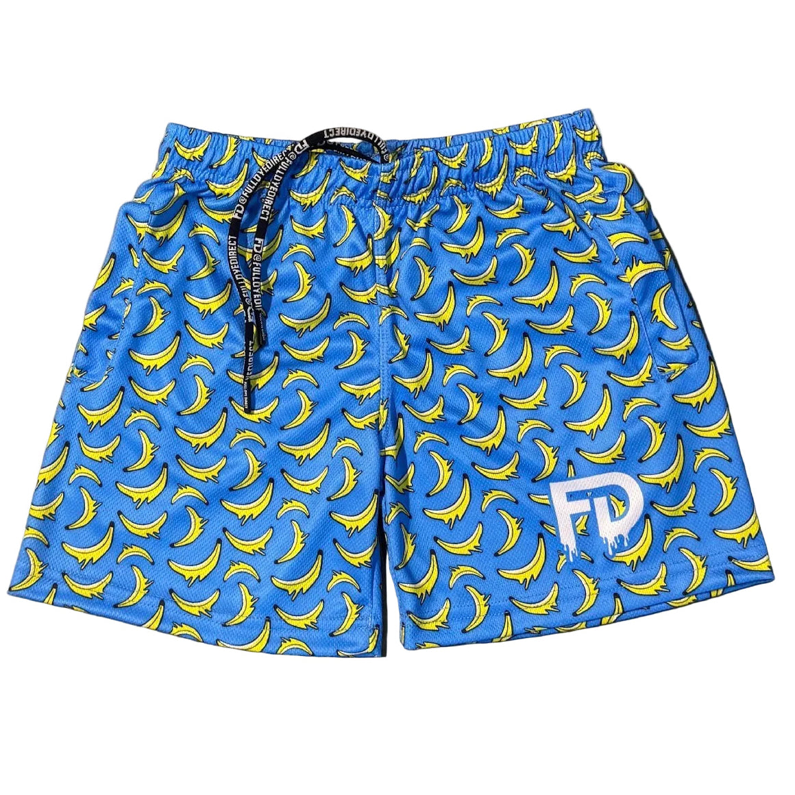 FD Blue Drippy Banana Shorts– 5” Inseam