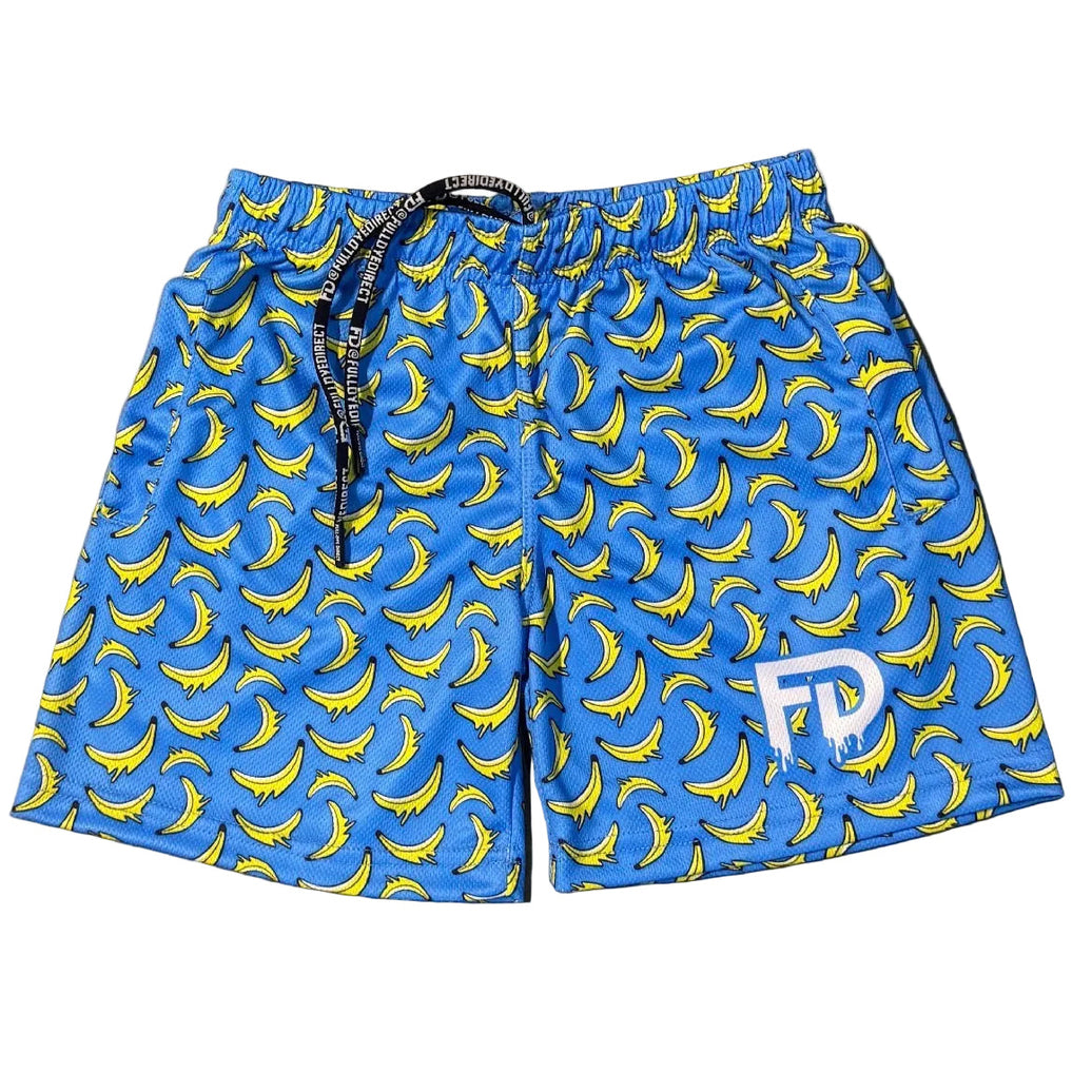FD Blue Drippy Banana Shorts– 5” Inseam