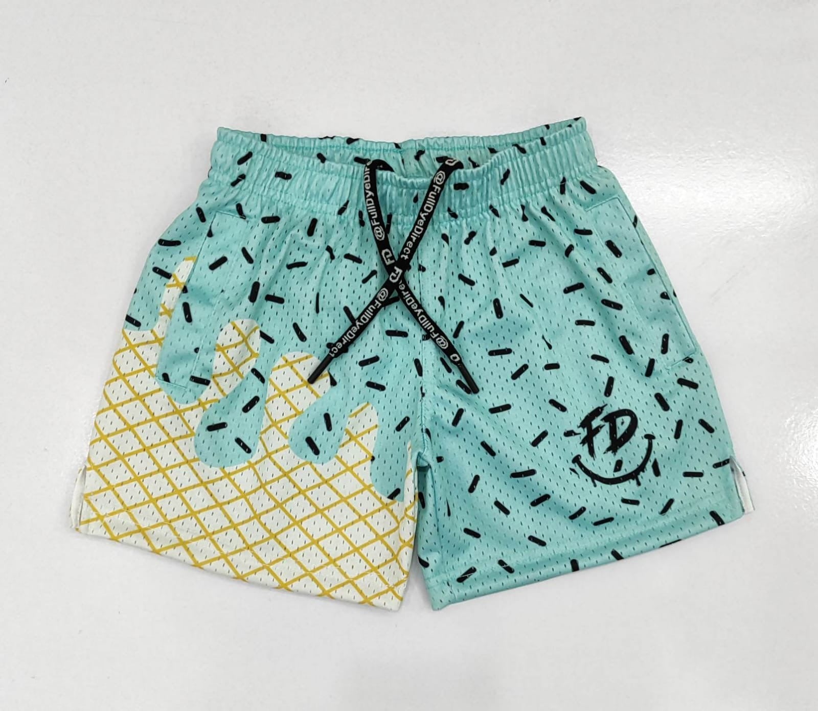 Melt Mode Mint Drip Shorts – 5” Inseam