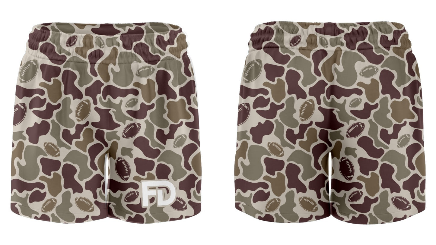 *New* FD Gridiron Camo Shorts – 5” Inseam