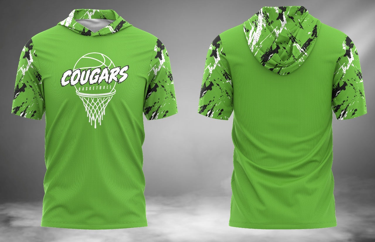 Cougars Basketball Short Sleeve Hoodie Tee
