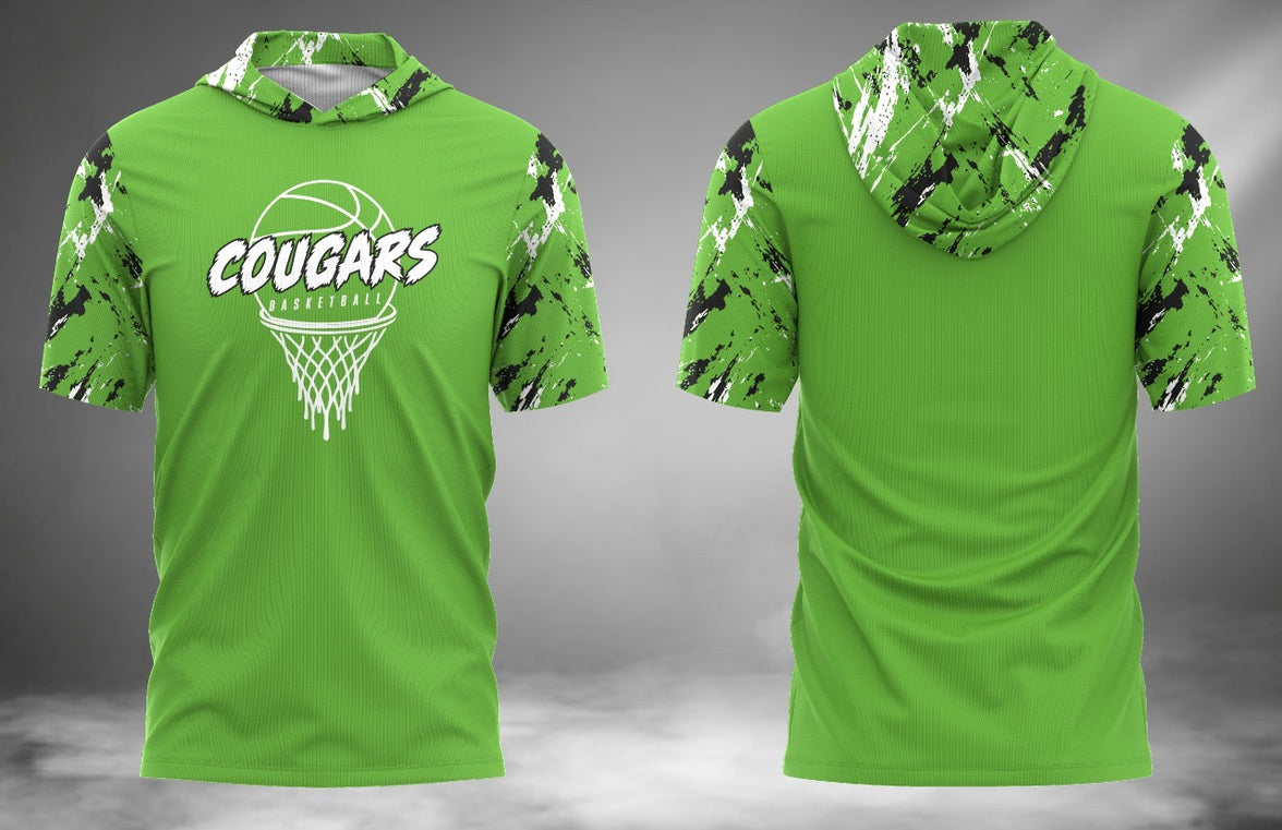 Cougars Basketball Short Sleeve Hoodie Tee