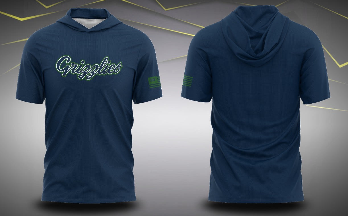 Pre-Order Grizzlies Script Performance Hoodie Tee