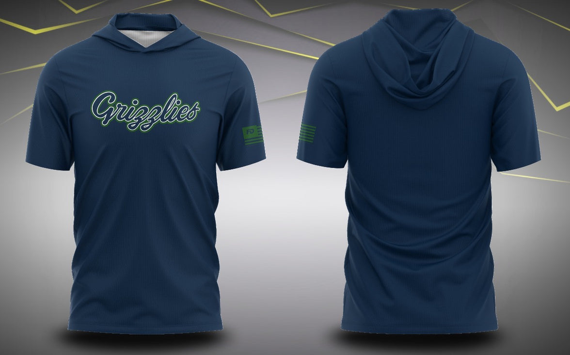 Pre-Order Grizzlies Script Performance Hoodie Tee