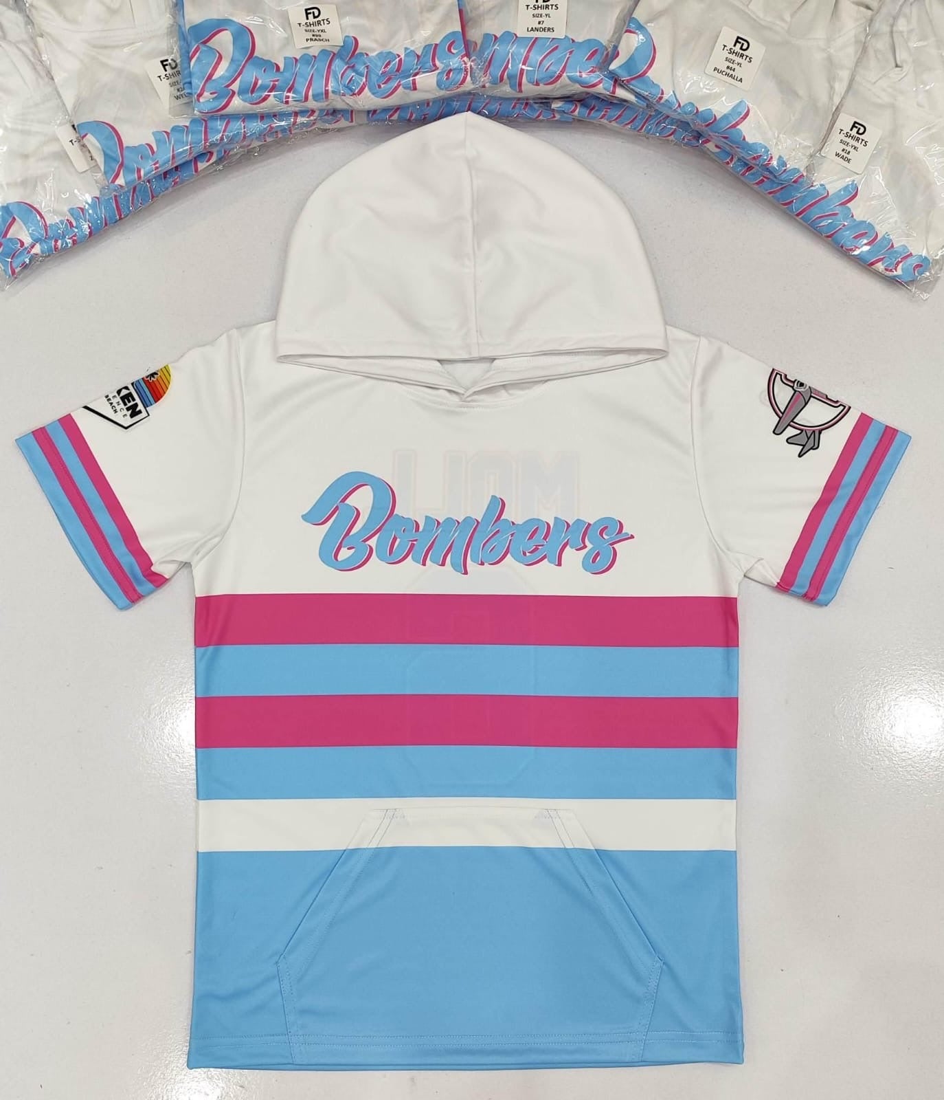 🔥 Custom Hoodie Tees | Fully Sublimated Performance Hooded Shirts