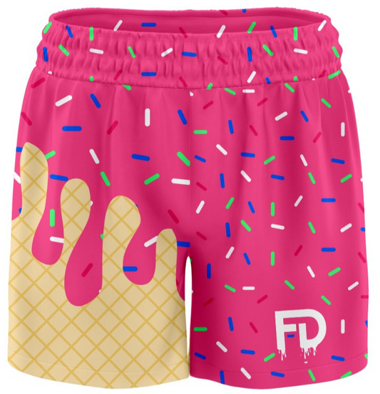 FD Melt Mode Strawberry Drip Shorts – 5” Inseam