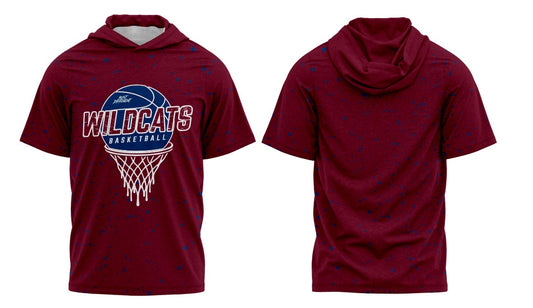 CYB WS Wildcats Basketball Short Sleeve Hoodie Tee