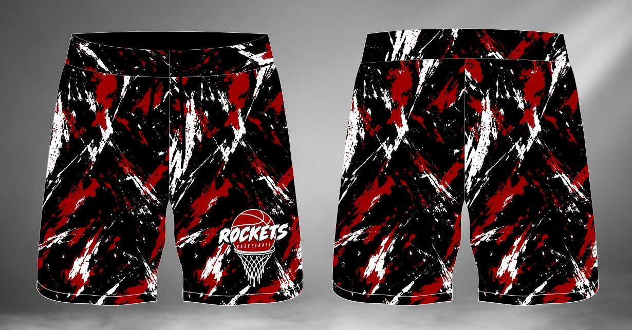 Rockets Basketball Sublimated Shorts