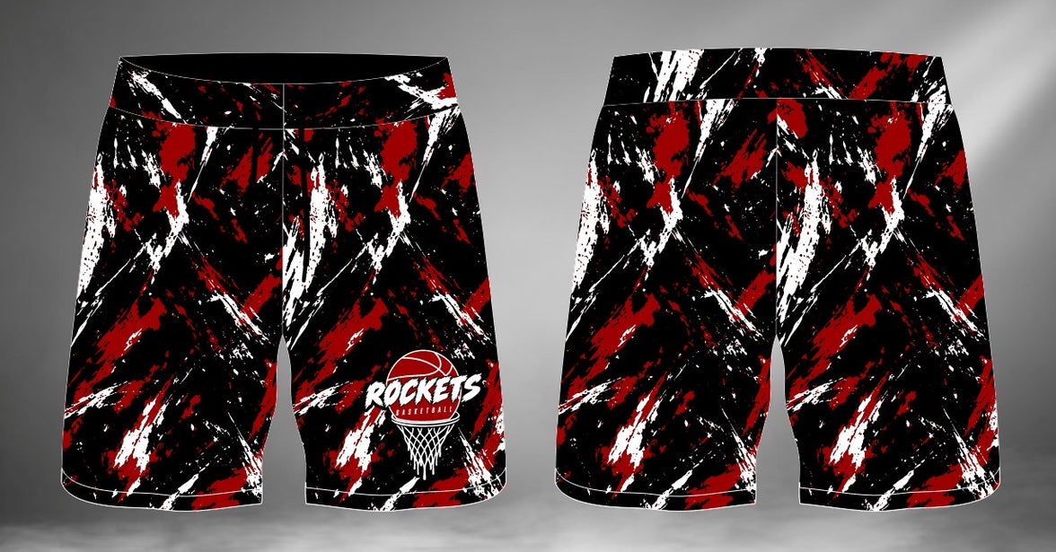 Rockets Basketball Sublimated Shorts