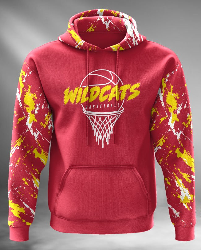 HS Wildcats Basketball Fleece Hoodie