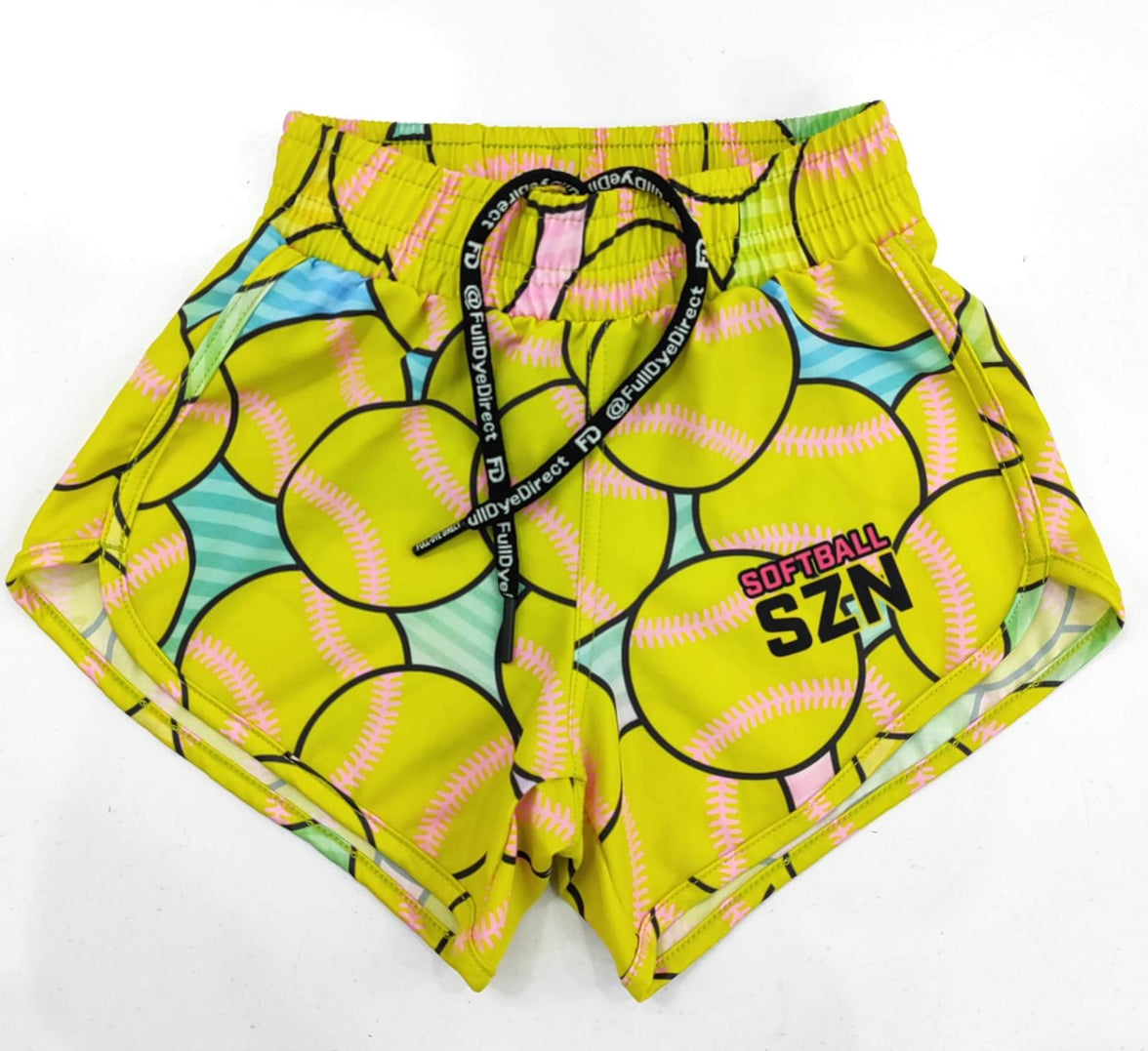 SZN Series: Stitch Burst– Softball Shorts