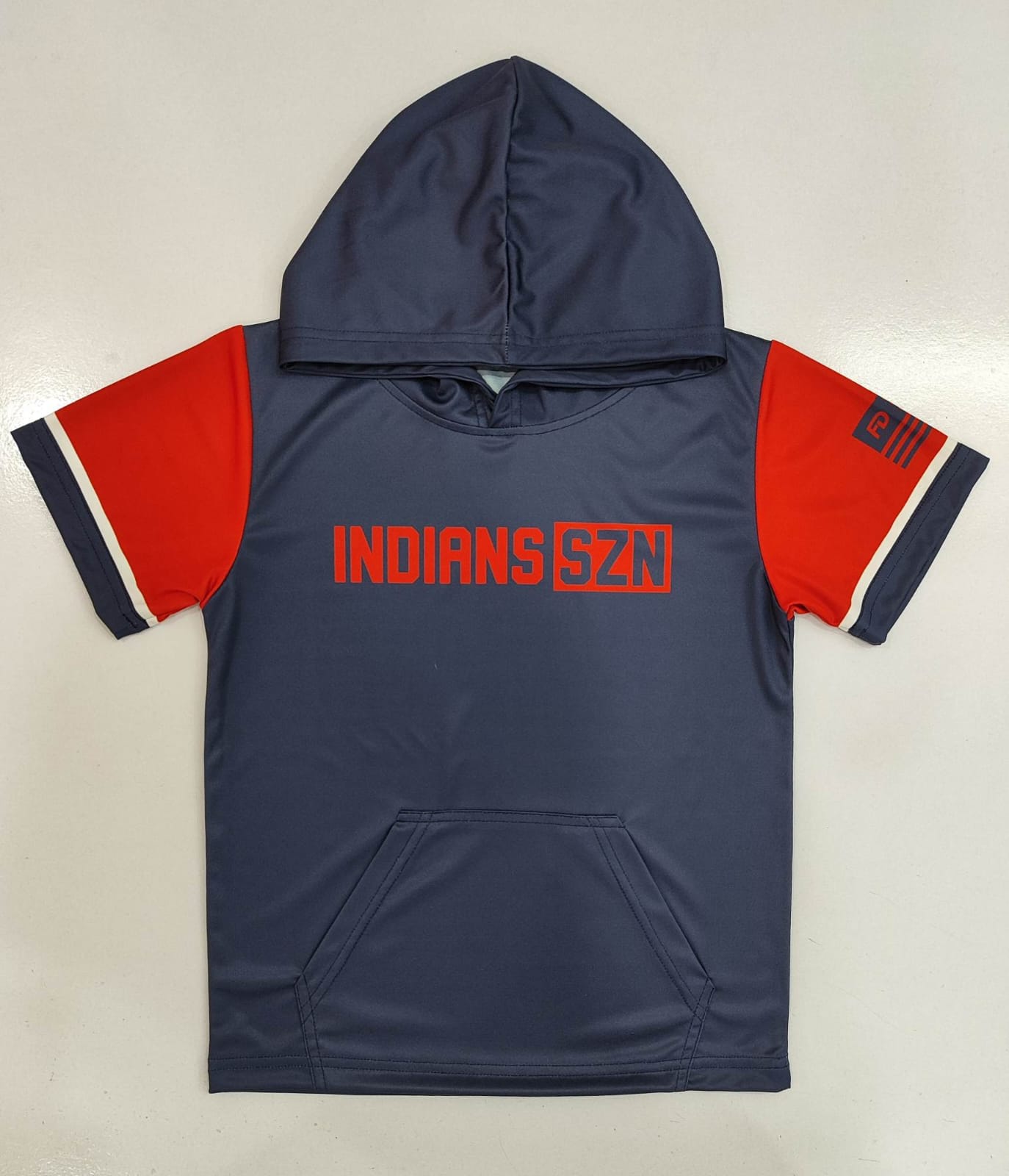 Indians SZN Sleeve Hoodie Tee- In Stock