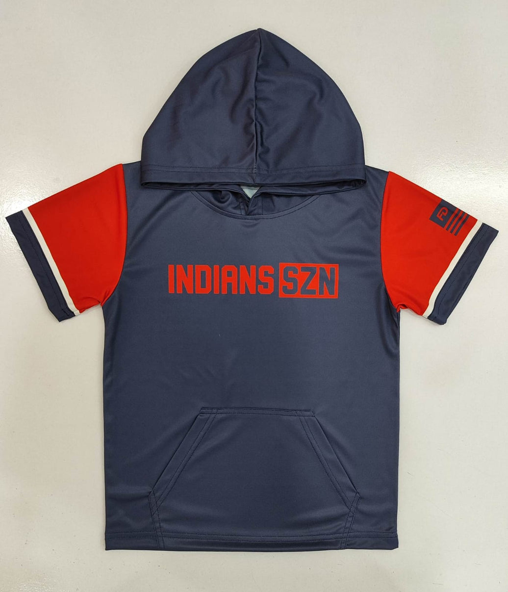 Indians SZN Sleeve Hoodie Tee- In Stock