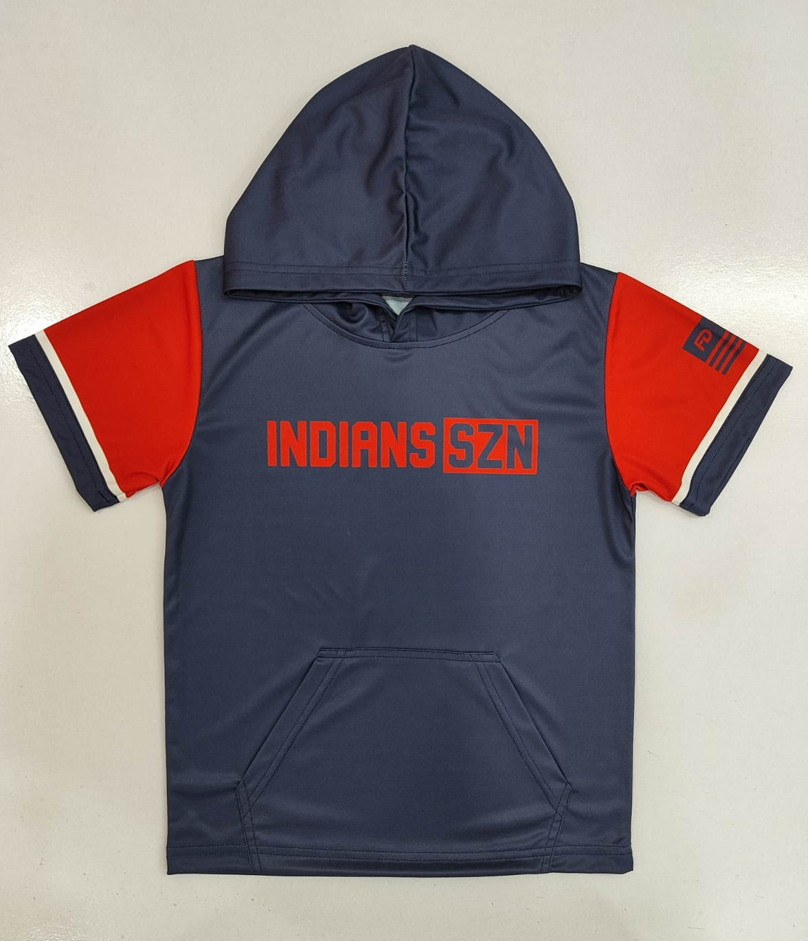 Indians SZN Sleeve Hoodie Tee- In Stock