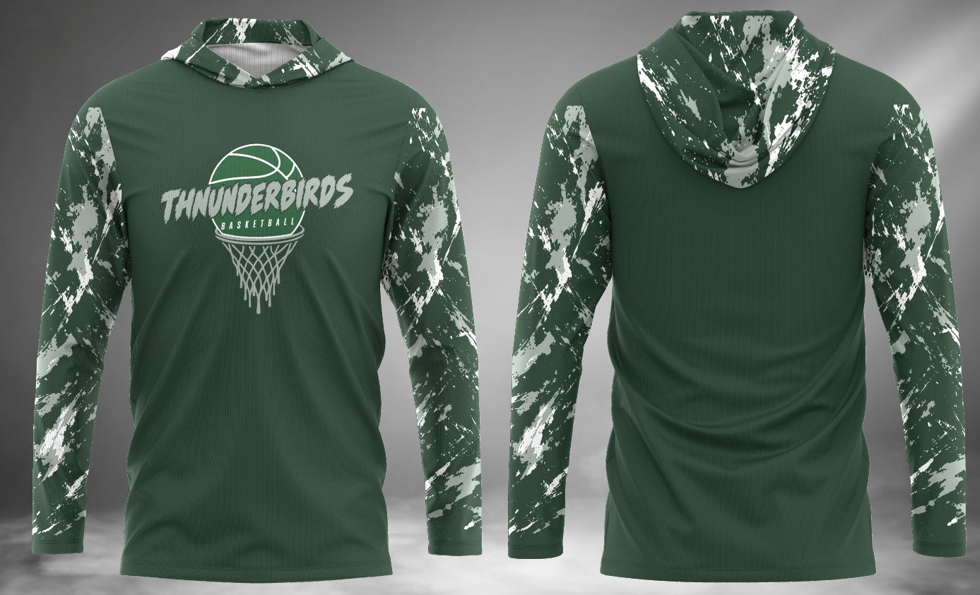 Thunderbirds Basketball Long Sleeve Hoodie Tee