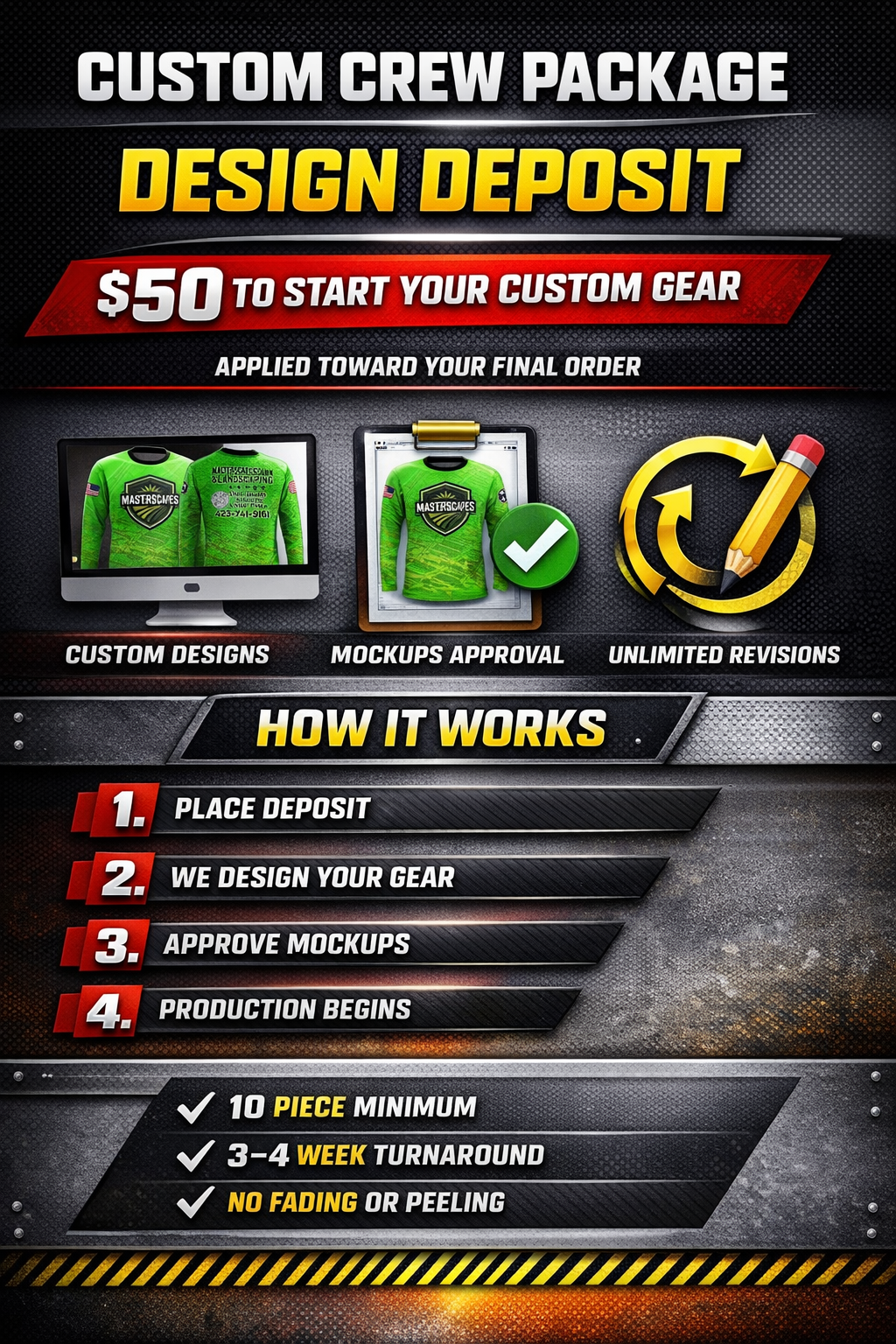 Custom Crew Package – Design Deposit